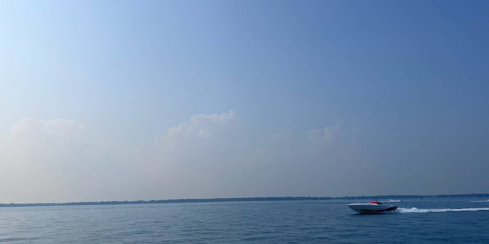 Boating on open water